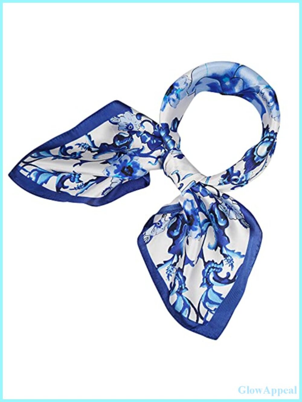 Silk Like Satin Square Scarf Lightweight 24x24 Multipurpose Headscarf